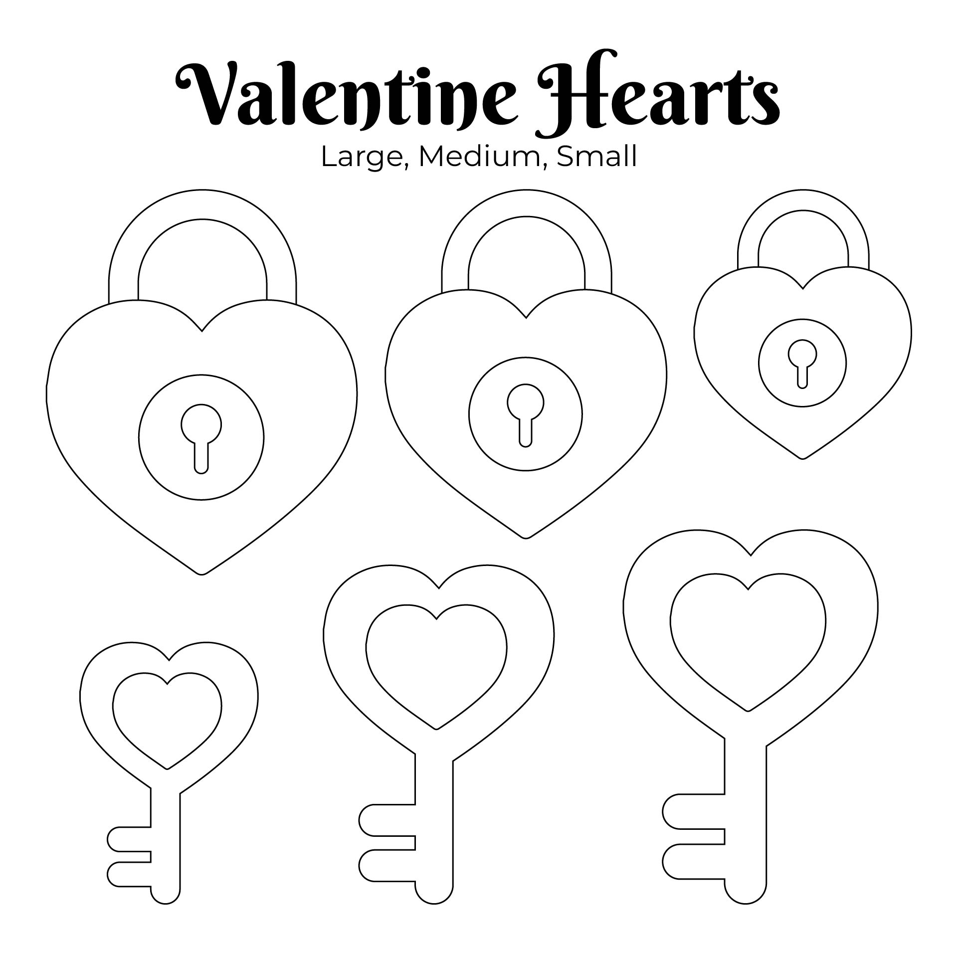 4 Best Images of Heart Template Printable Different Sizes Free