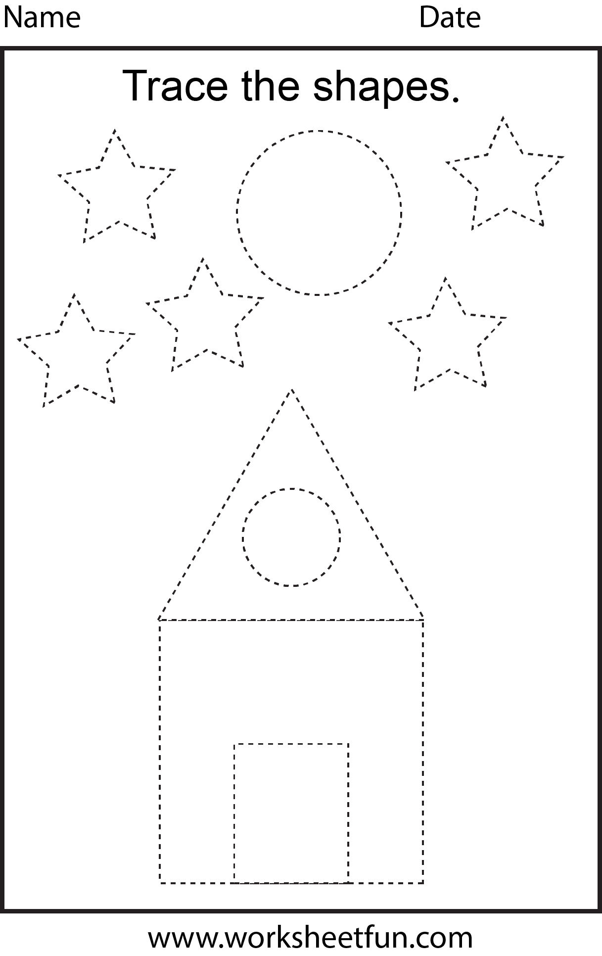 7 Best Images of Opposites Worksheet Trace Preschoolers Printables