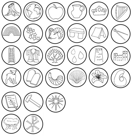 Printable Jesse Tree Ornaments Coloring Pages Sketch Coloring Page
