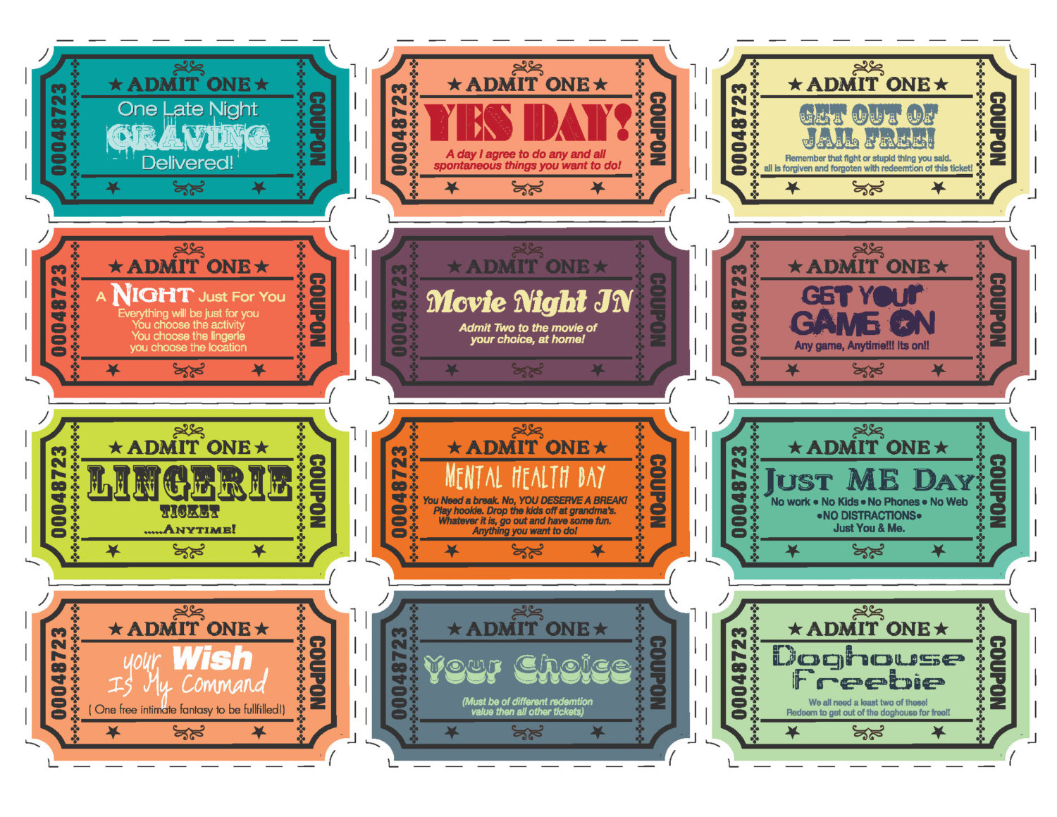Love Coupon Template For Word