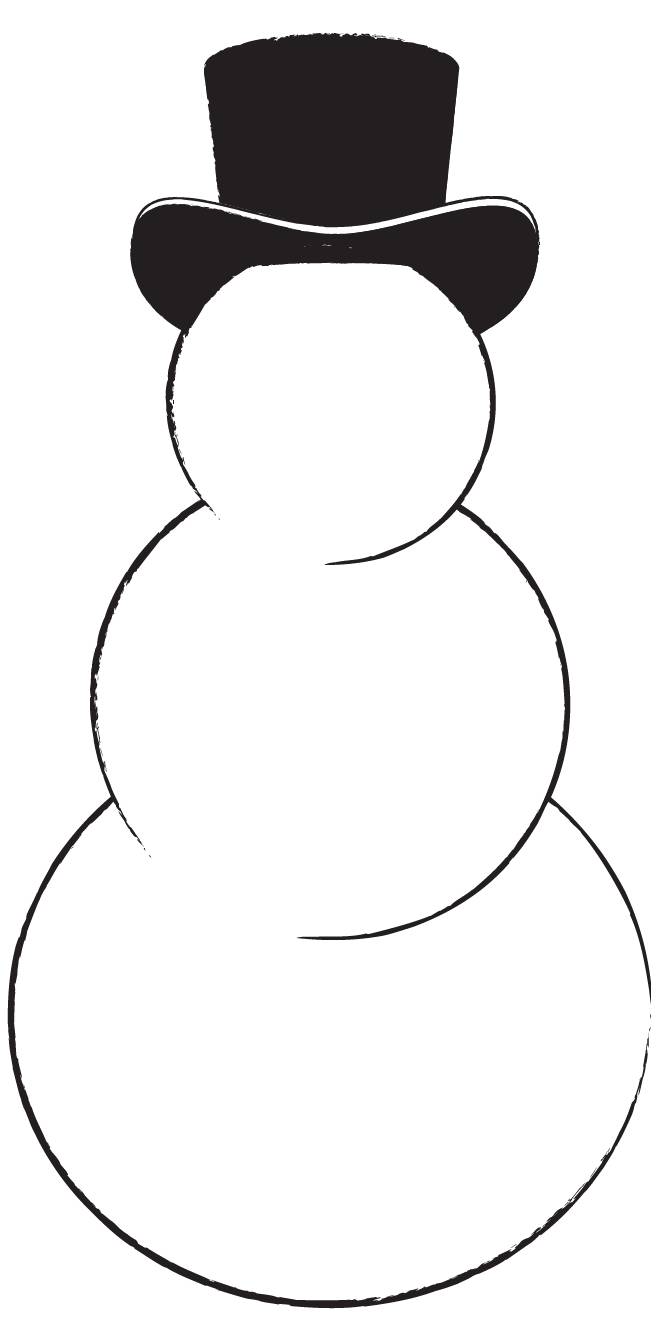 Free Printable Snowman Face Template