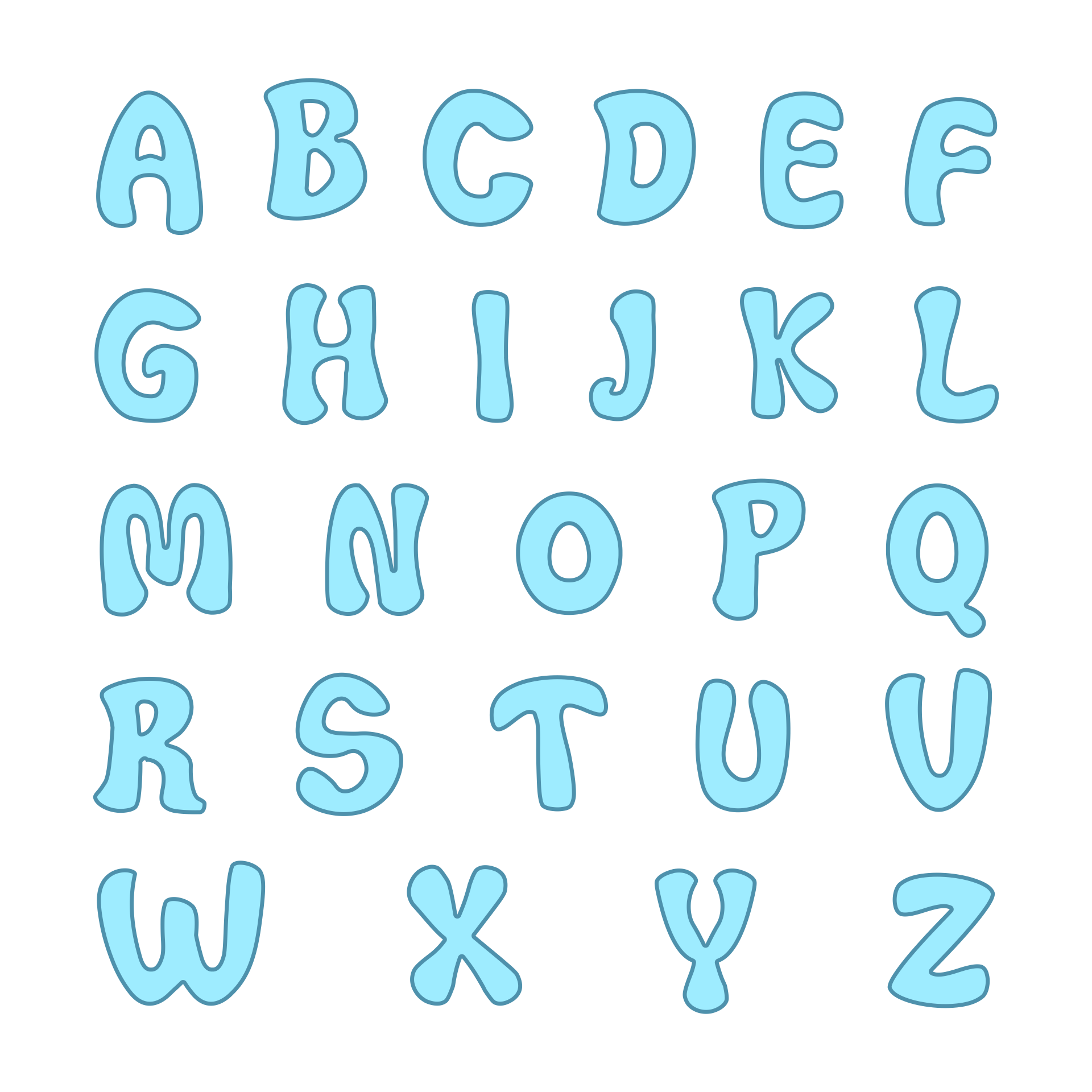 6 Best Images Of Printable Bubble Letters Disney Style Printable