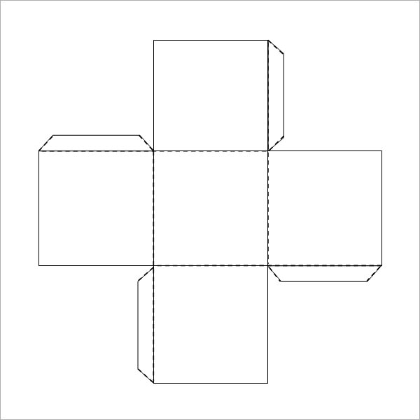5 Best Images of Cube Box Template Printable With Steps Paper Cube