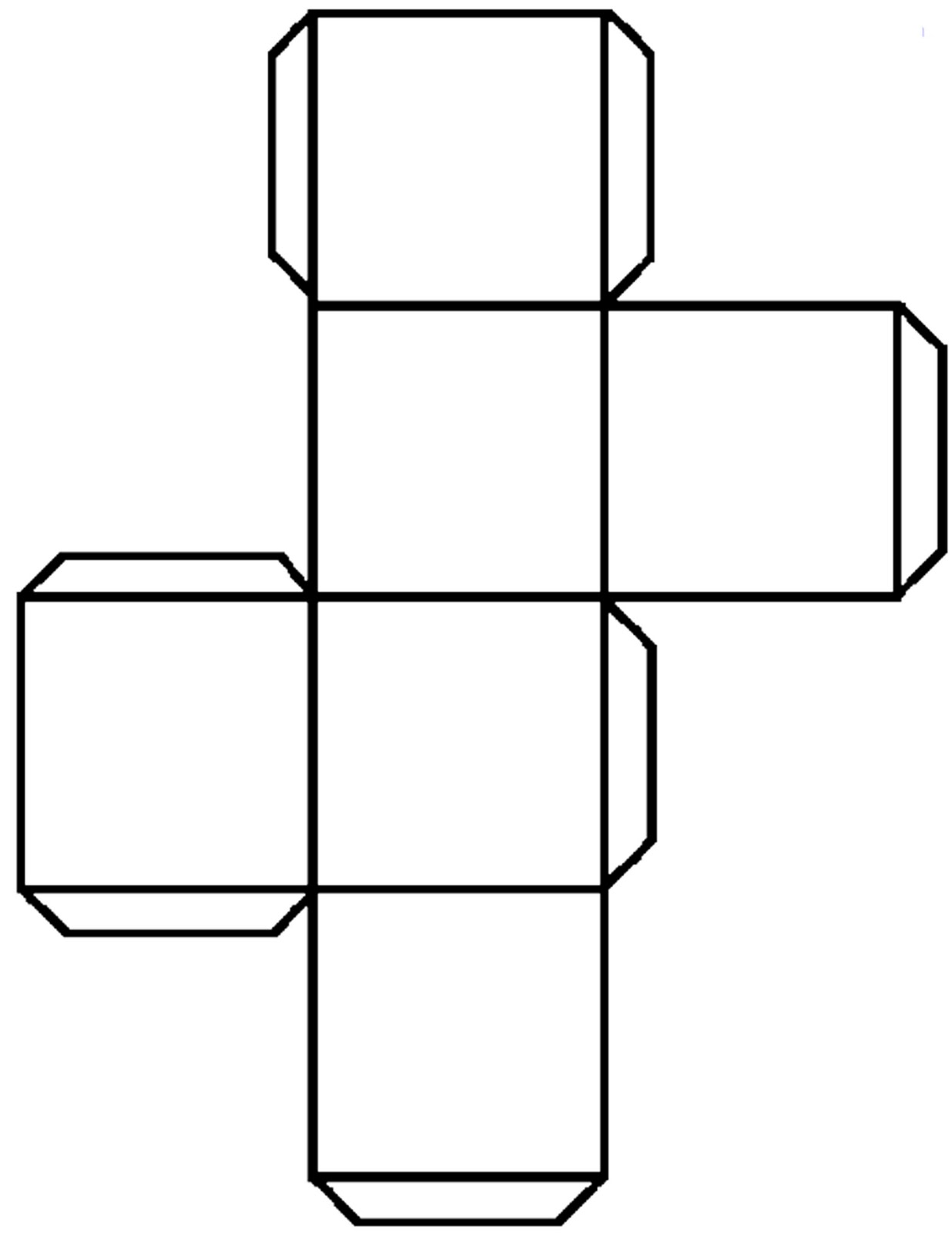 Cube Cut Out Template