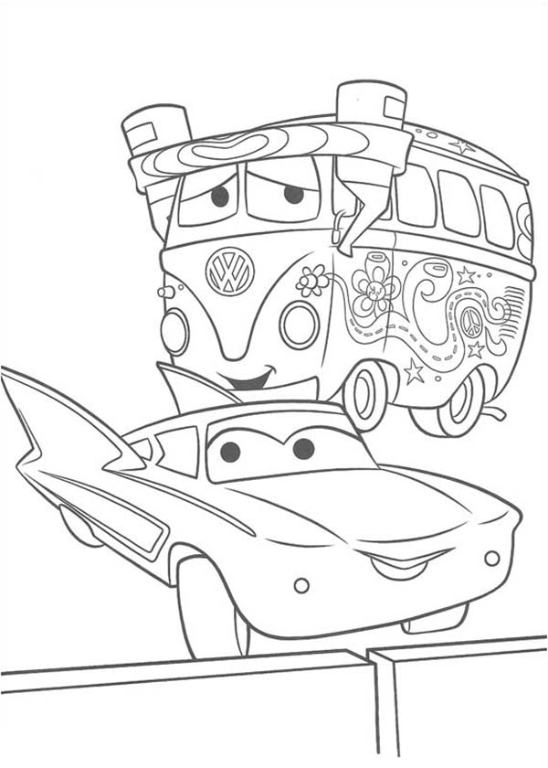 6 Best Images of Printable Coloring Pages Disney Cars Filmore - McQueen