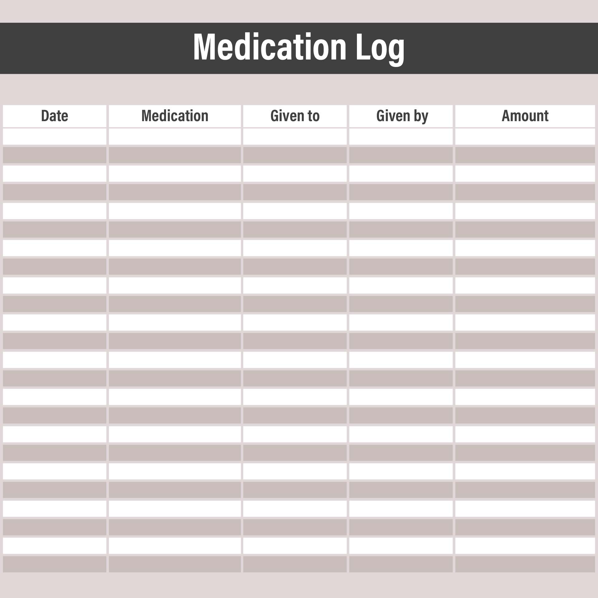 7 Best Images of Printable Medication List For Adult  Free Printable  