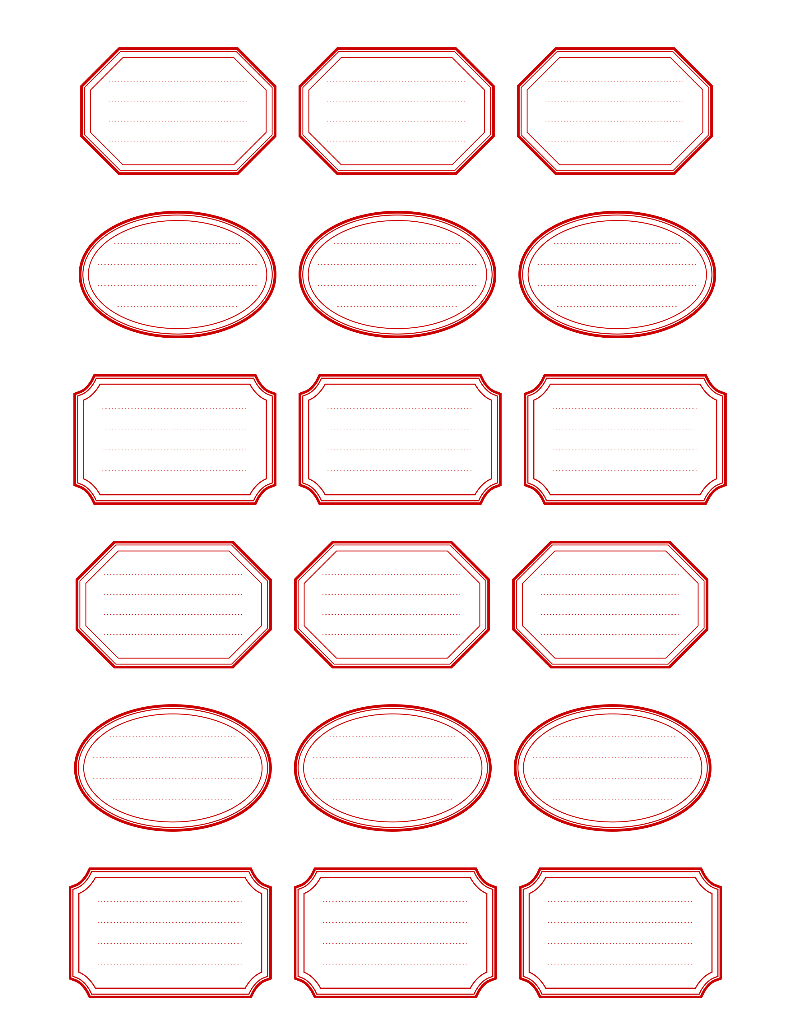 Free Printable Labels And Tags Templates