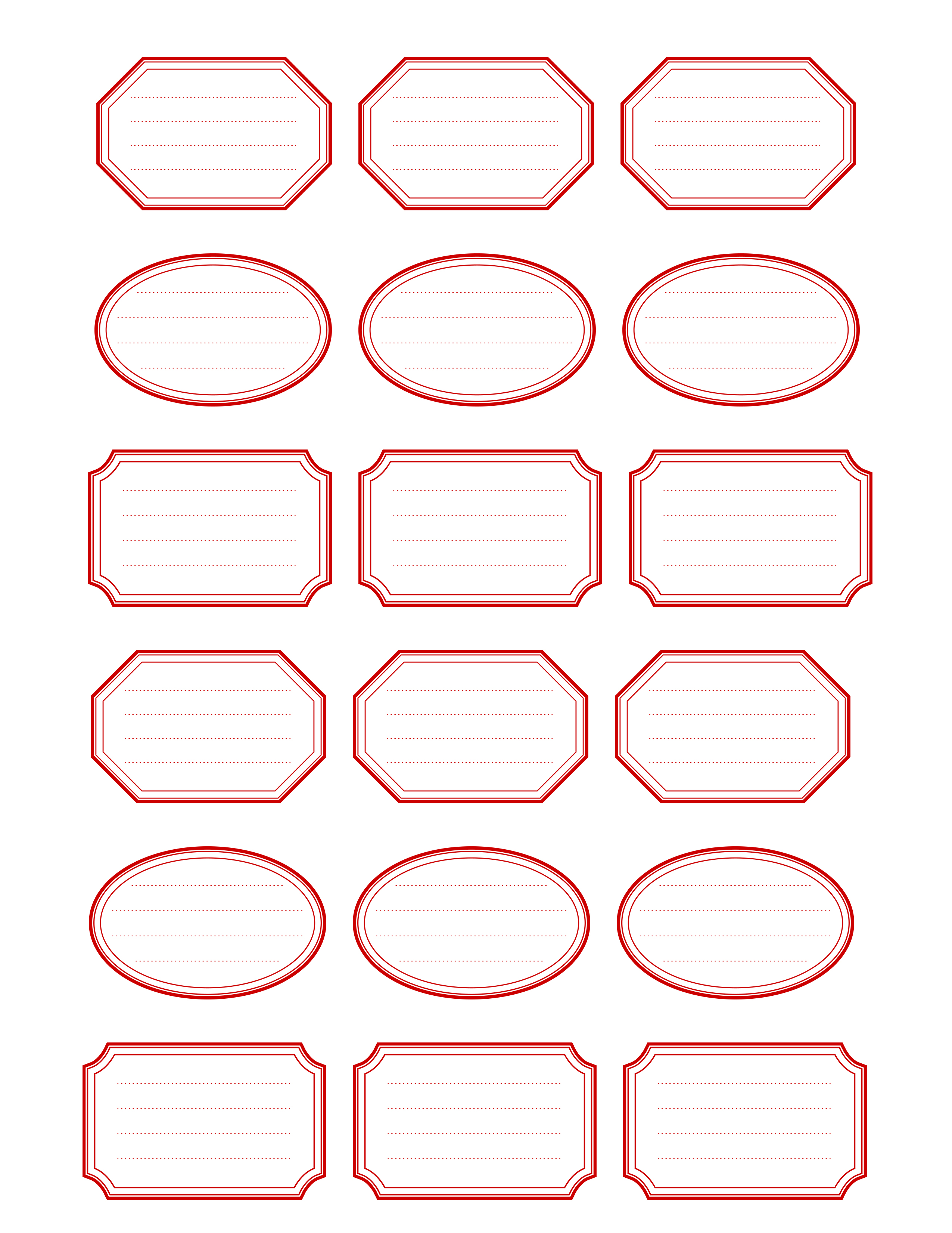 Labels Free Template