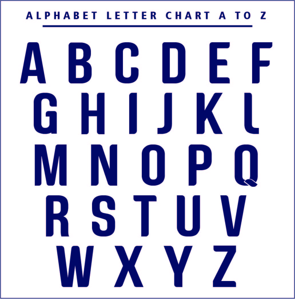 Printable Letter Chart
