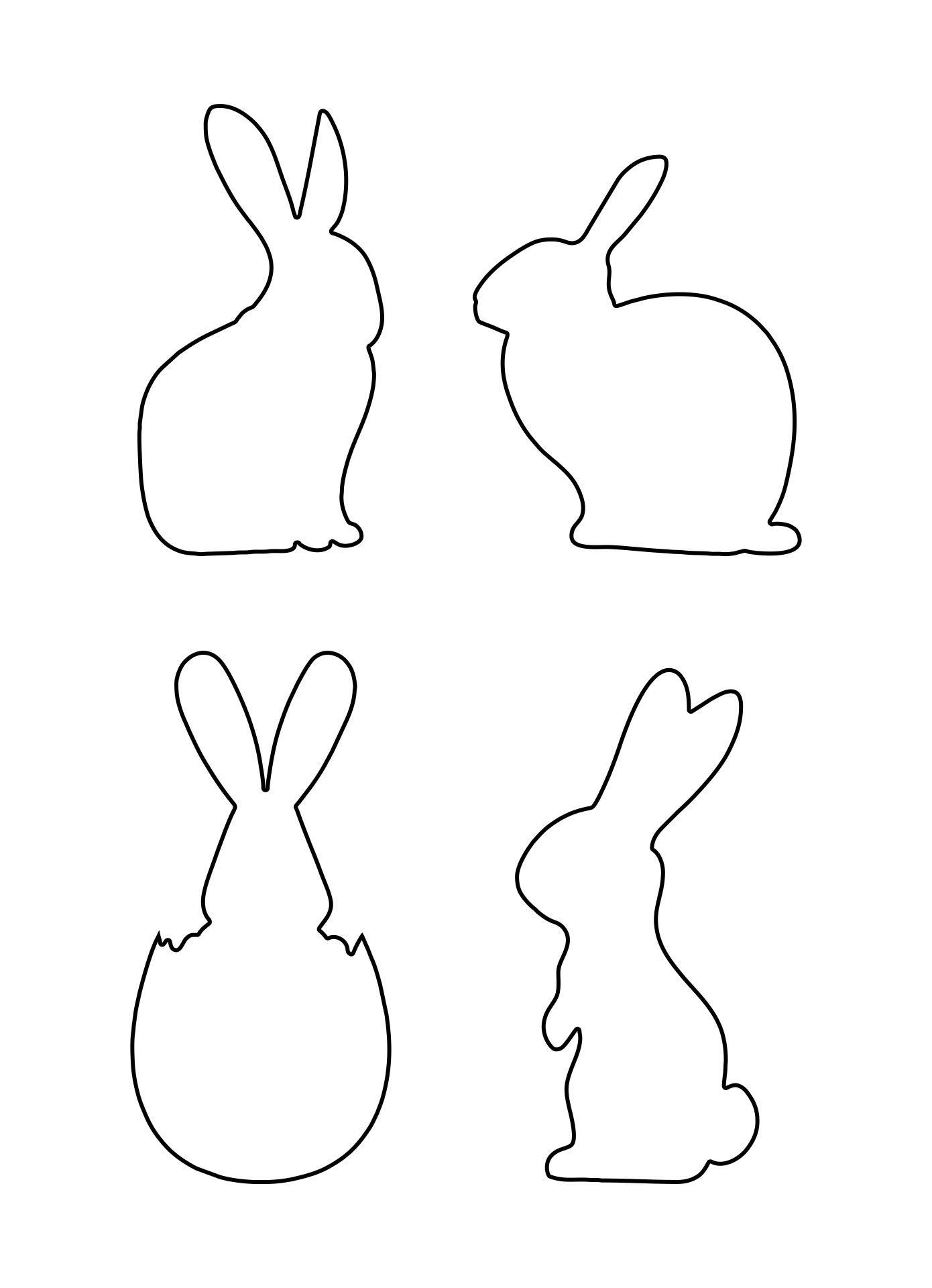 6 Best Images of Printable Easter Bunny Pattern Easter Bunny Pattern
