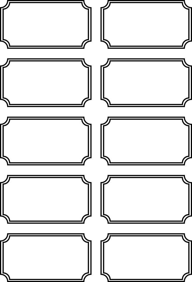 Free Printable Blank Ticket Template Free Templates Printable