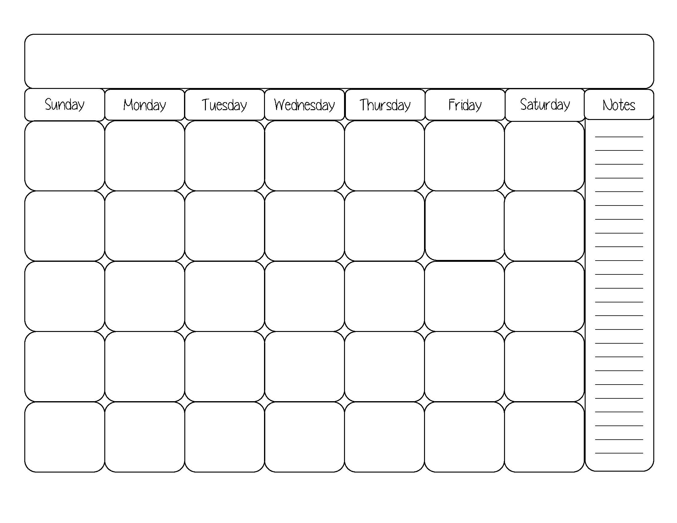 5x7 printable monthly calnedar example calendar printable - 85 x 11