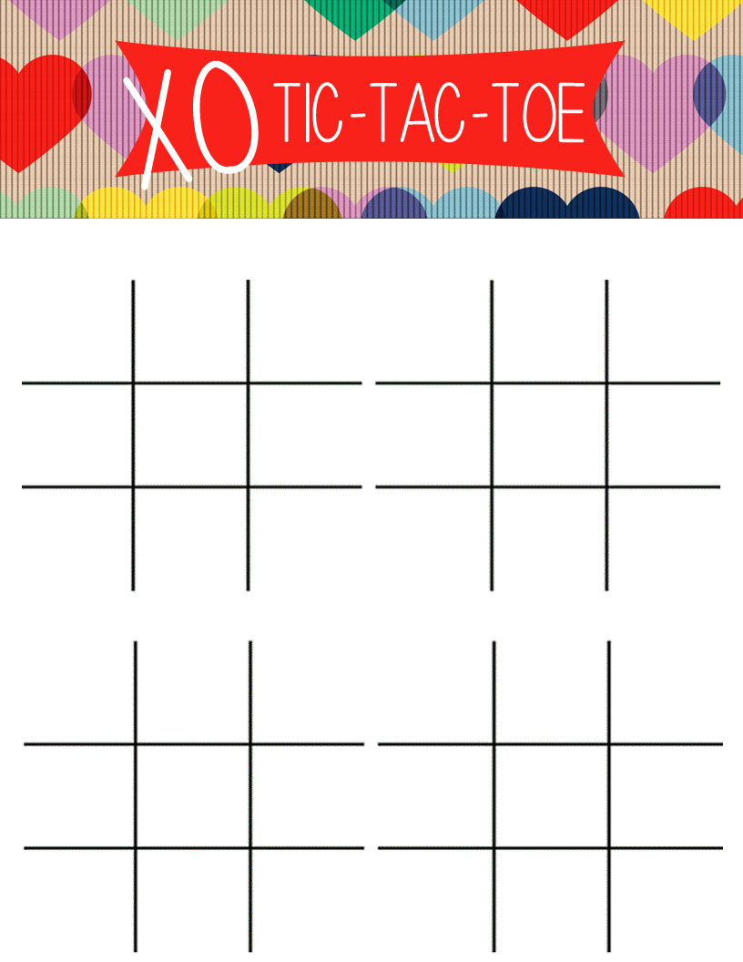 Free Printable Tic Tac Toe Board