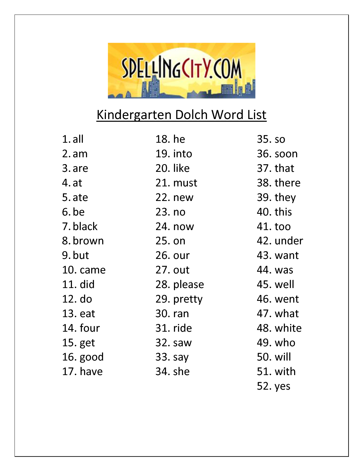 5-best-images-of-kindergarten-dolch-sight-words-printable