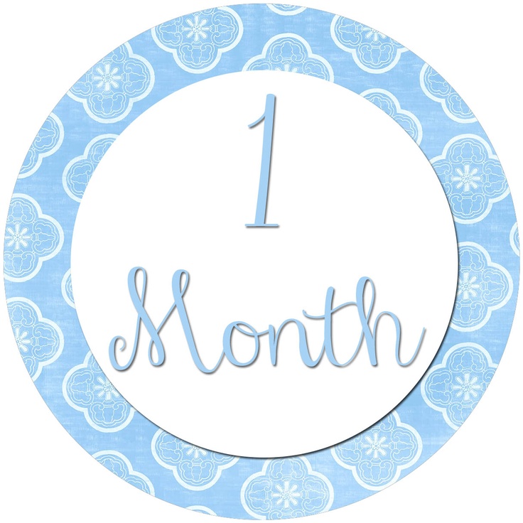 5 Best Images Of 1 Month Old Printable Sign Free Printable 1 Month 