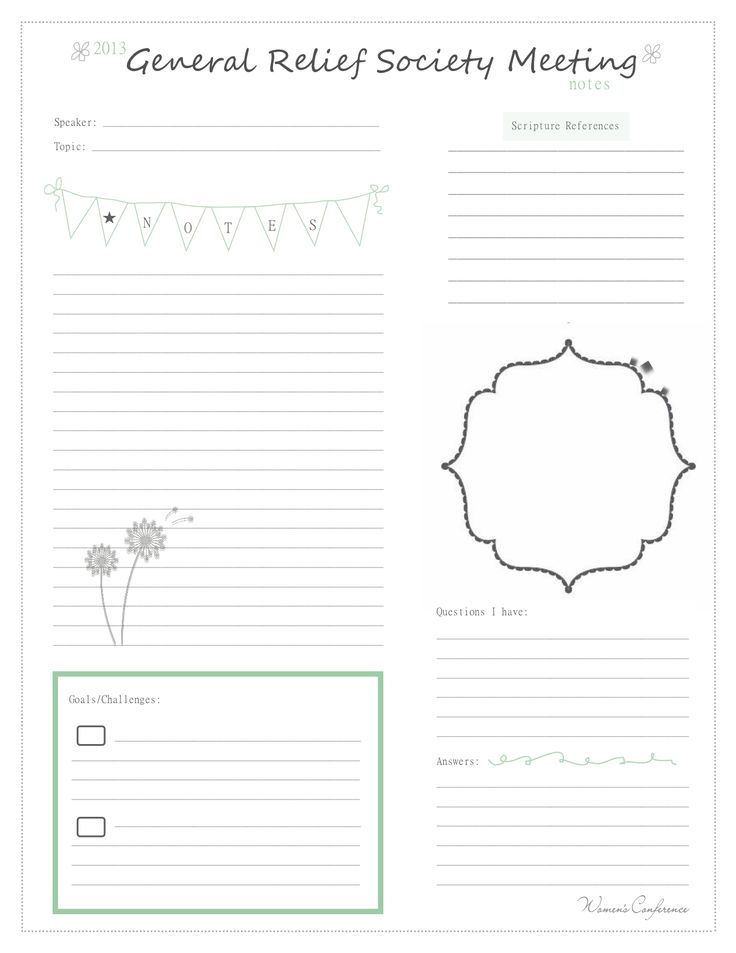 Best Note Taking Template