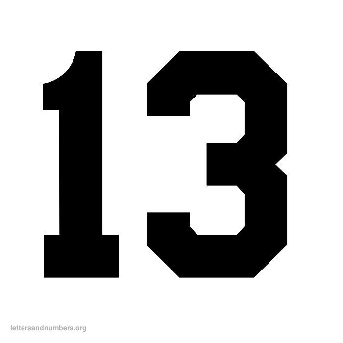Free Printable 1 2 Inch Number Stencils Free Printable 1 2 Inch Number Stencils