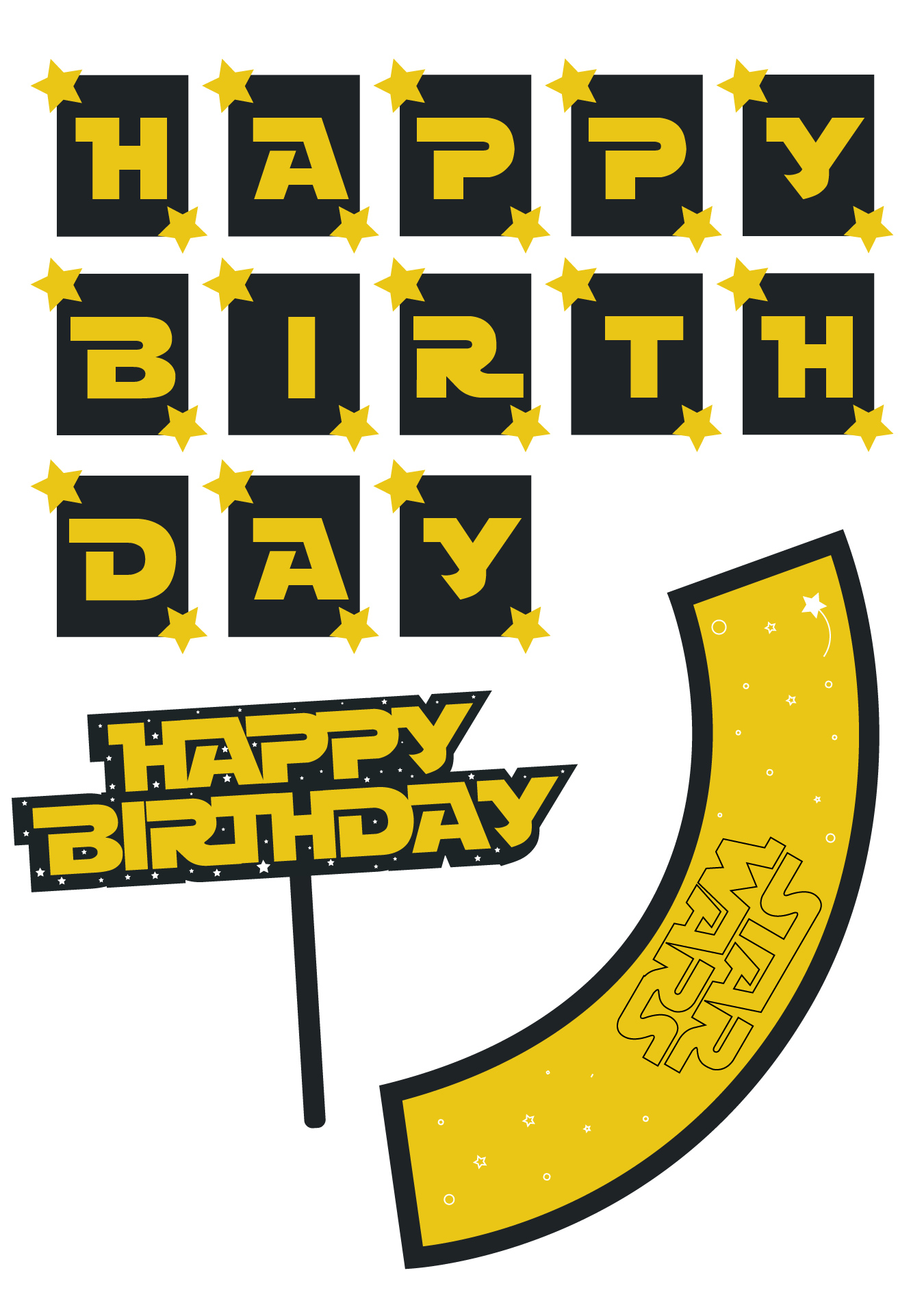 9 Best Images Of Star Wars Party Printables Star Wars Free Printables 