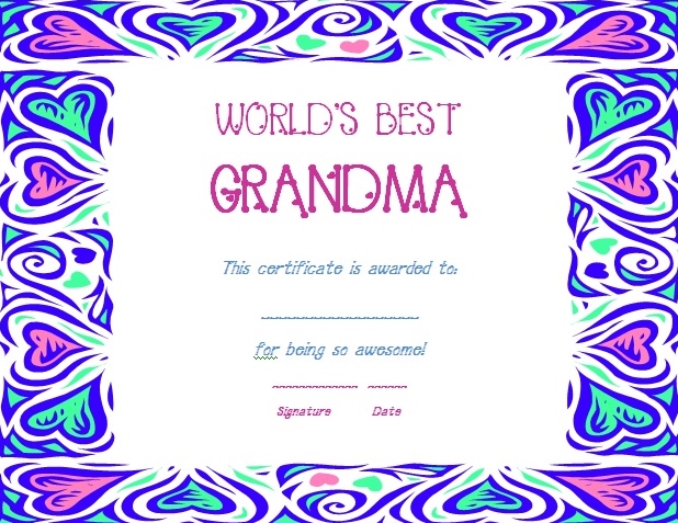 5 Best Images of Best Grandma Ever Printables Printable Mother's Day