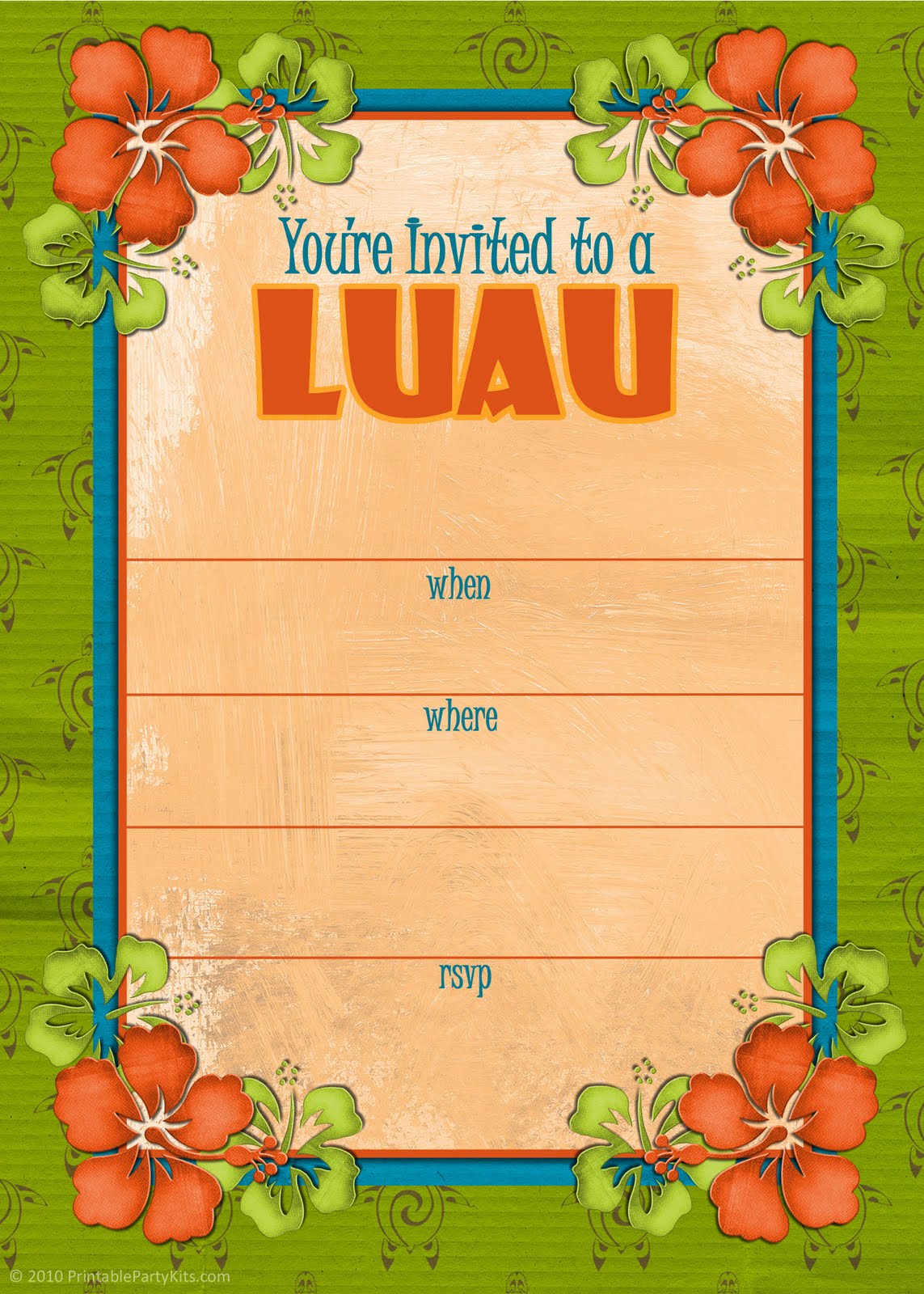 9 Best Images Of Free Printable Luau Flyers Free Printable Luau 