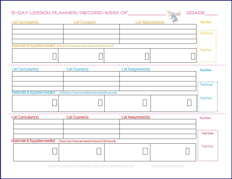 6 Best Images Of Printable Homeschool Lesson Plan Template Free Printable Homeschool Lesson 6 Best Images Of Printable Homeschool Lesson Plan Template Free Printable Homeschool Lesson