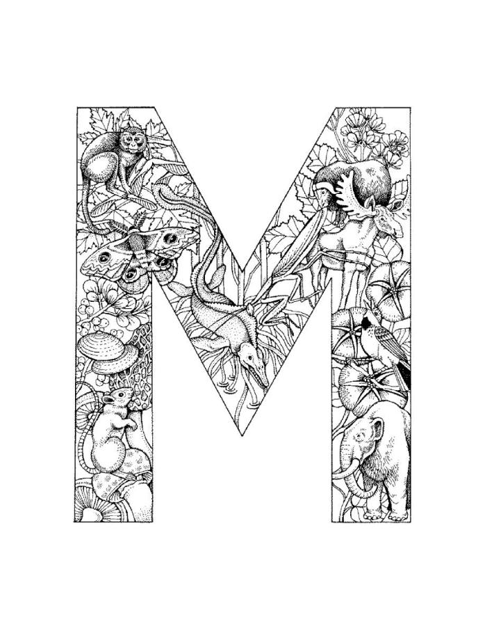 8-best-images-of-printable-letters-coloring-pages-adults-animal