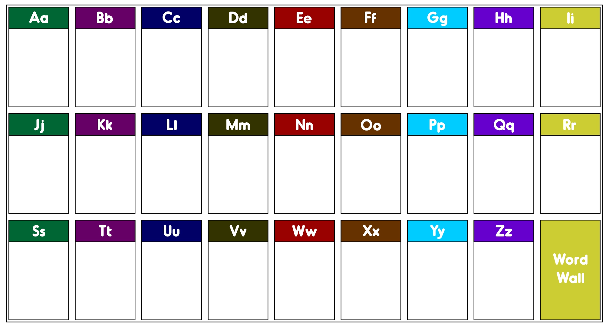 8 Best Images Of Personal Word Wall Printable Free Printable Word 