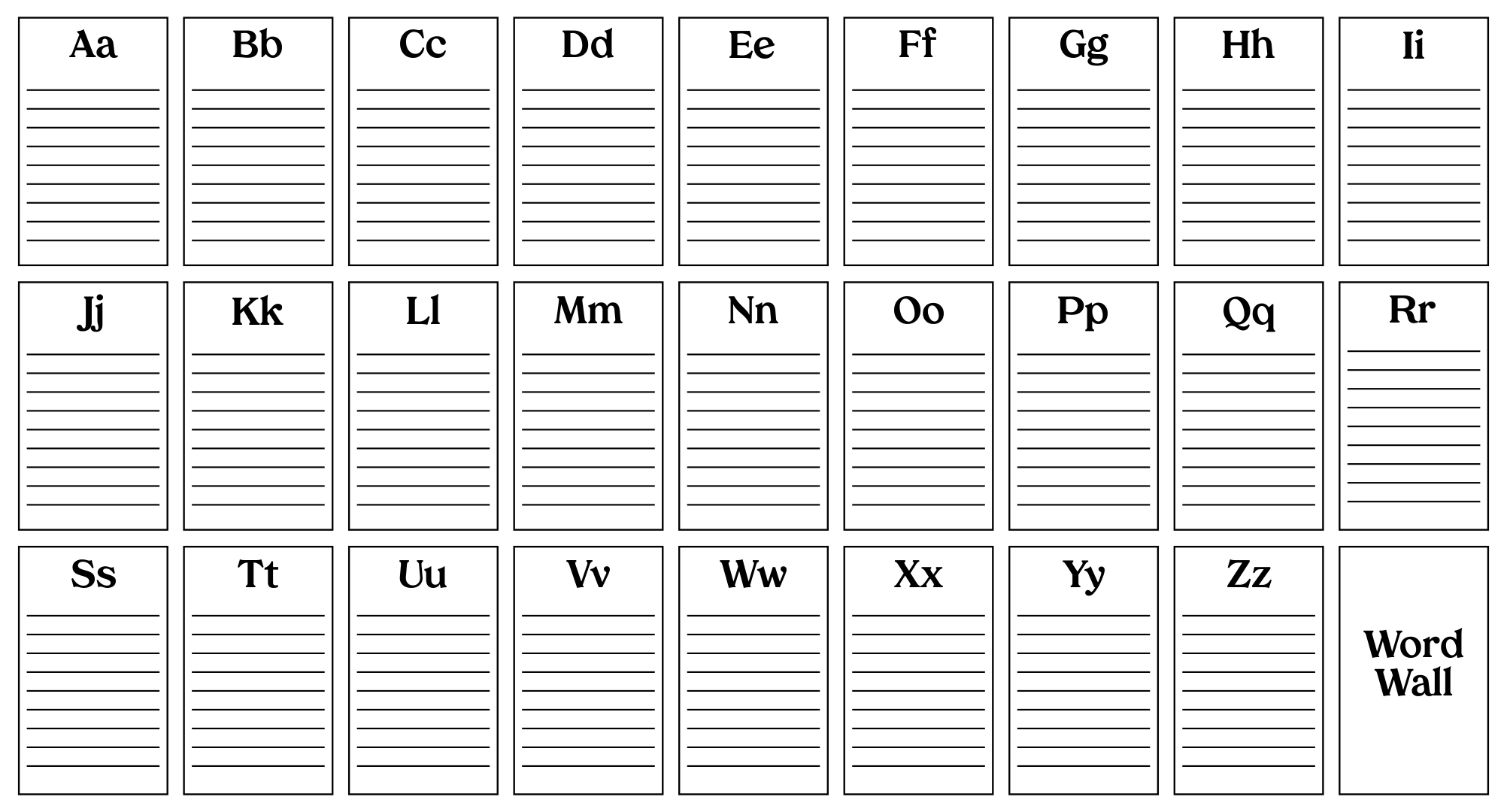 8 Best Images Of Personal Word Wall Printable Free Printable Word 