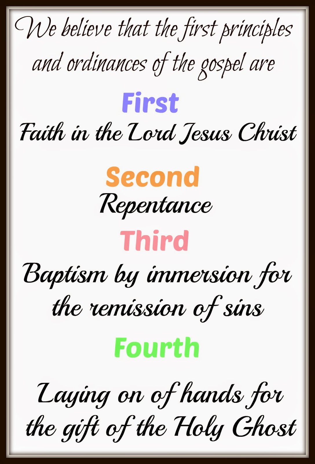 7 Best Images Of First Article Of Faith Printable 13 Articles Of Faith Printables Printable