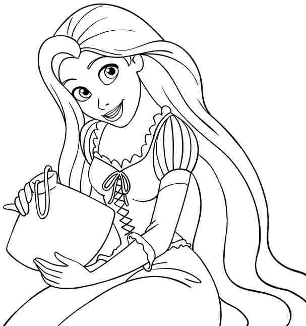 tangled rapunzel coloring pages to print - photo #39