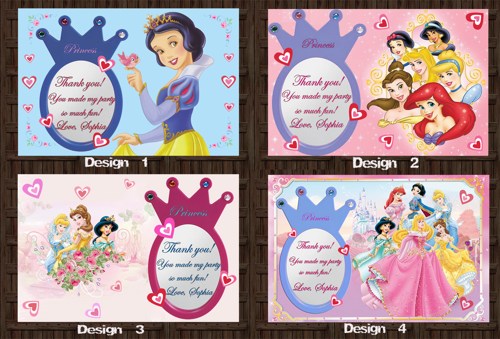 6 Best Images of Disney Princess Thank You Cards Printable Disney
