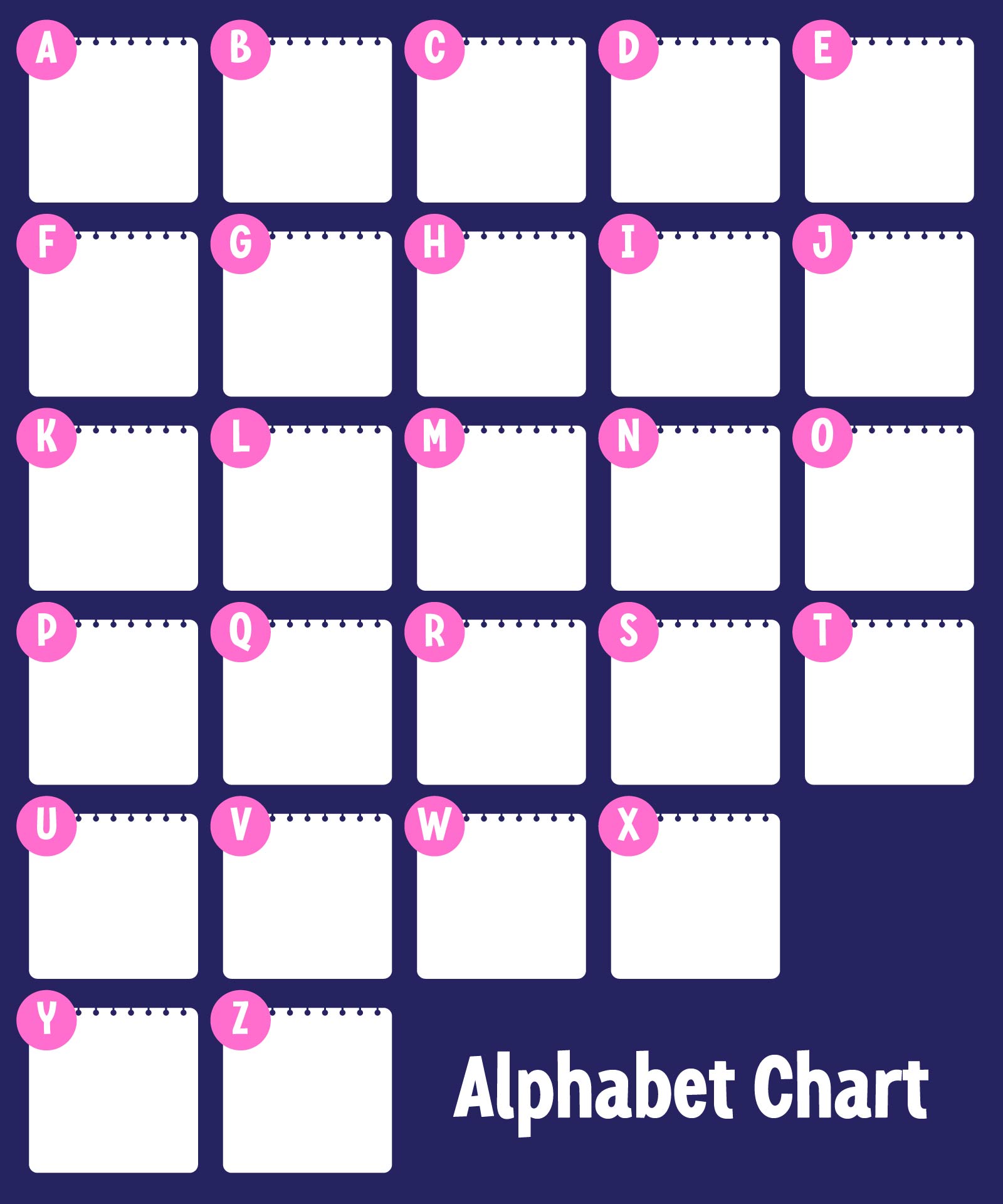 8 Best Images of Blank Printable Alphabet Letters - Blank Kindergarten