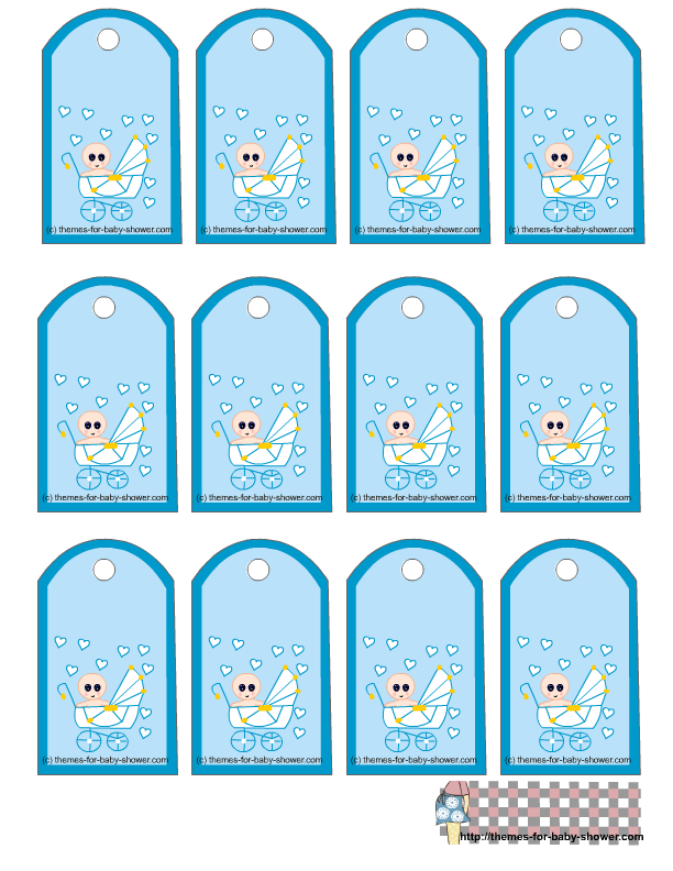5 Best Images of Baby Shower Favor Tags Printable Baby Shower Favor
