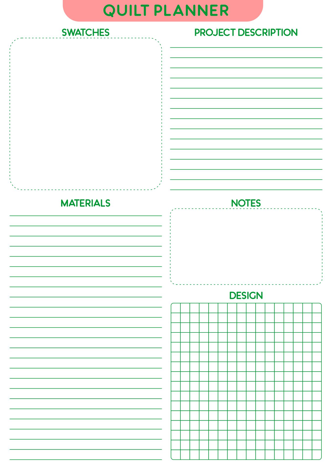 6 Best Images Of Printable Quilt Journal Pages Free Printable Quilt 