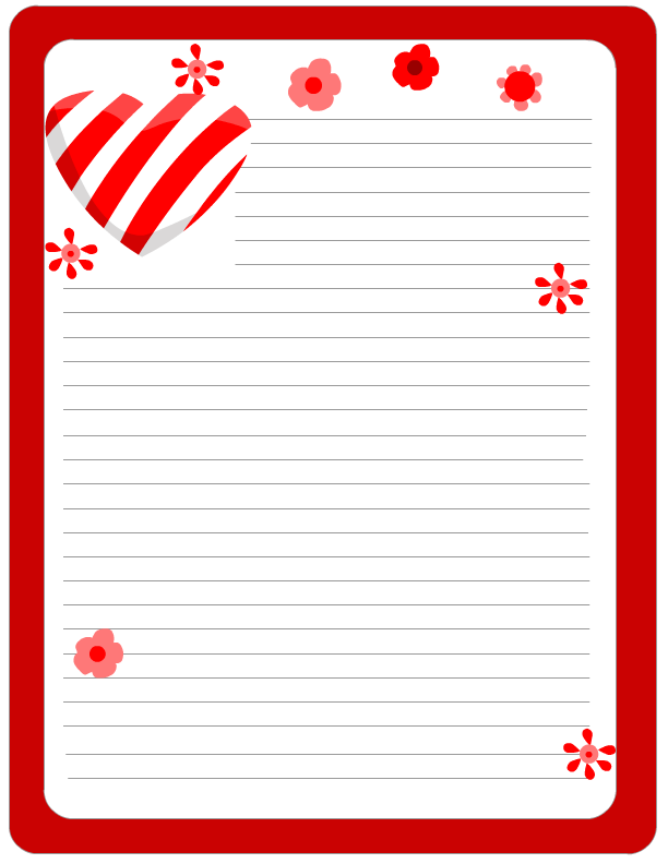 9 Best Images of Letterheads Printable Valentine Valentine's Day