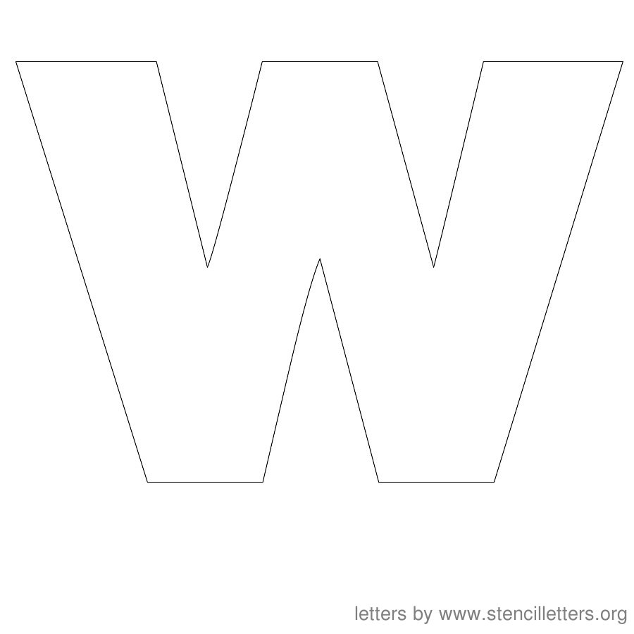 W Stencil Printable Printable Word Searches