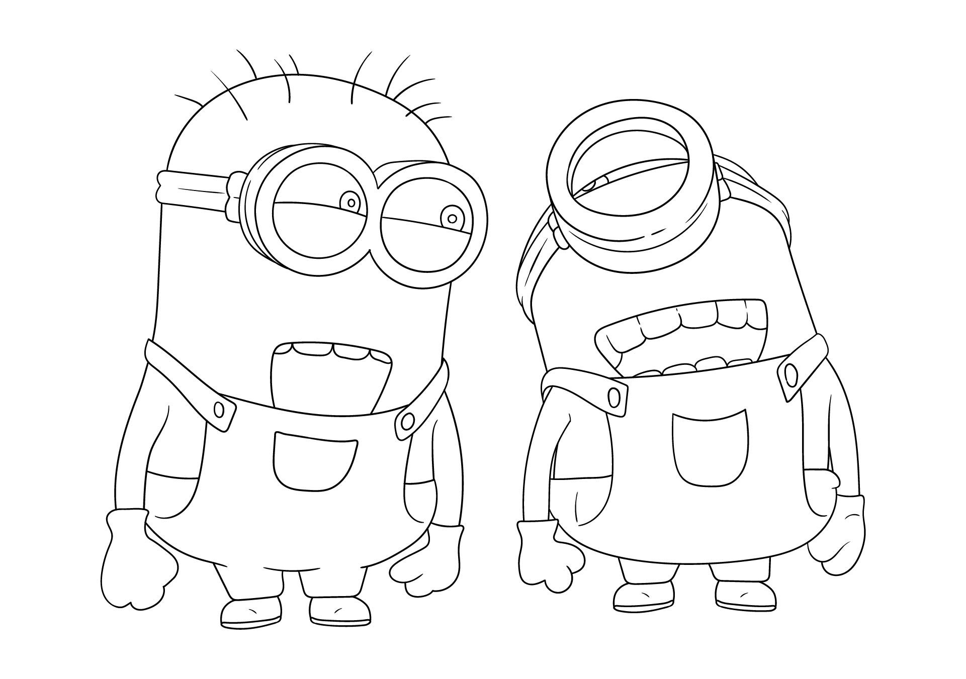 Minion Goggles Printable Template