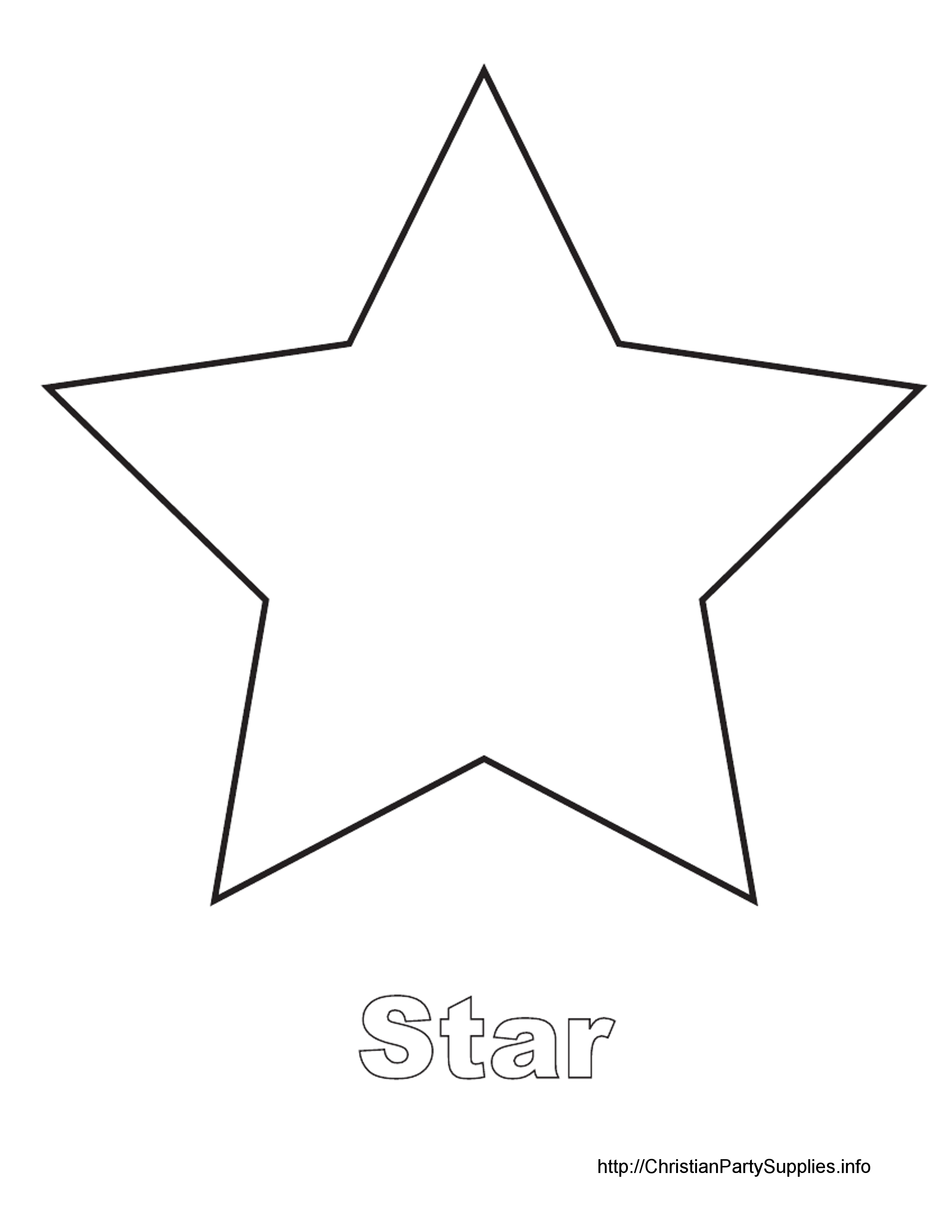 Printable Star Cut Out Printable Star Cut Out