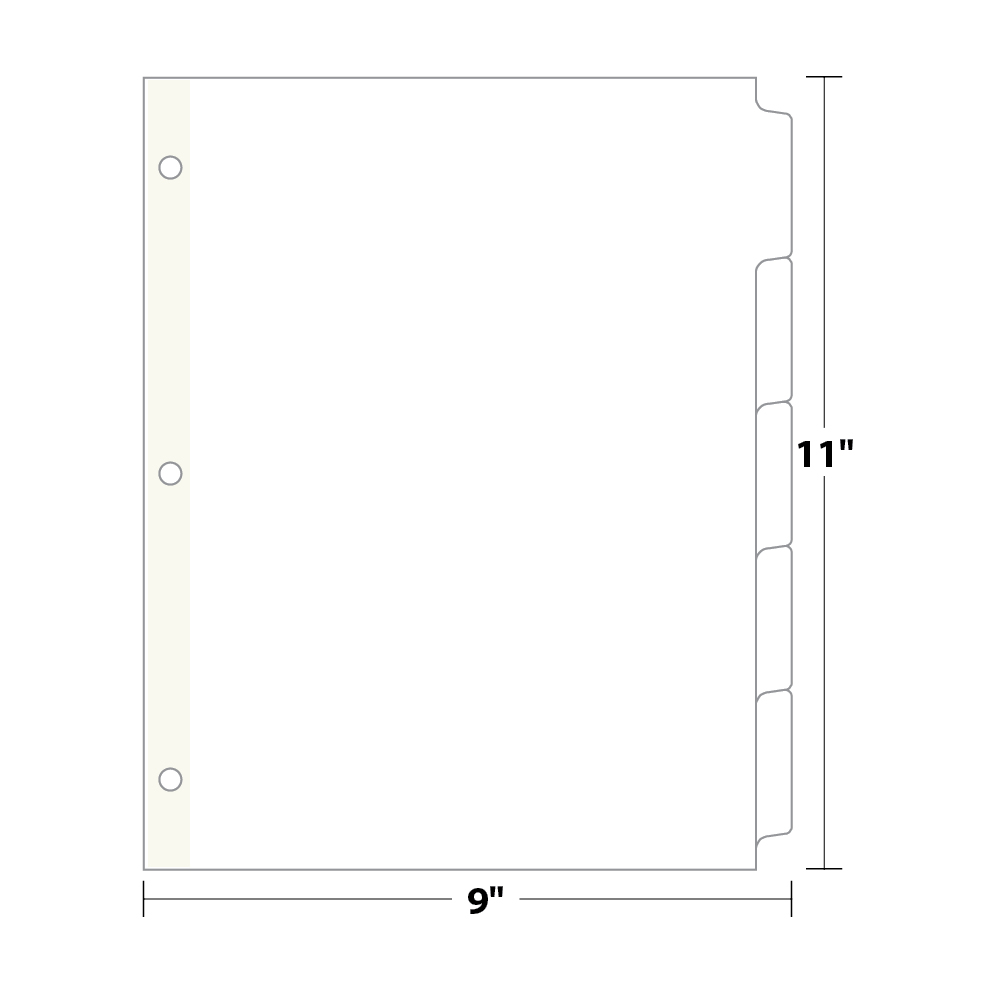 5 Tab Divider Template Word