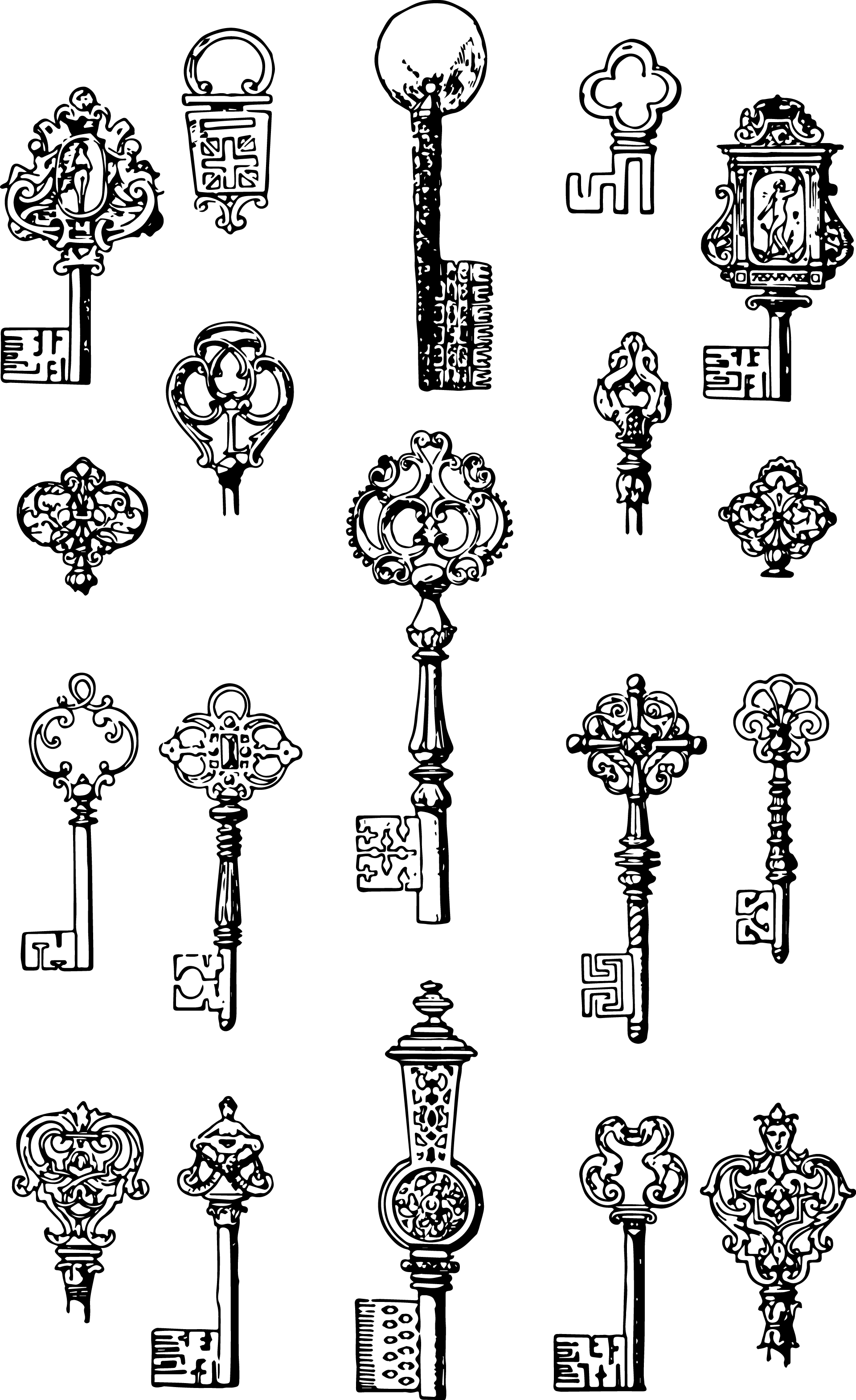 skeleton key clipart free - photo #45