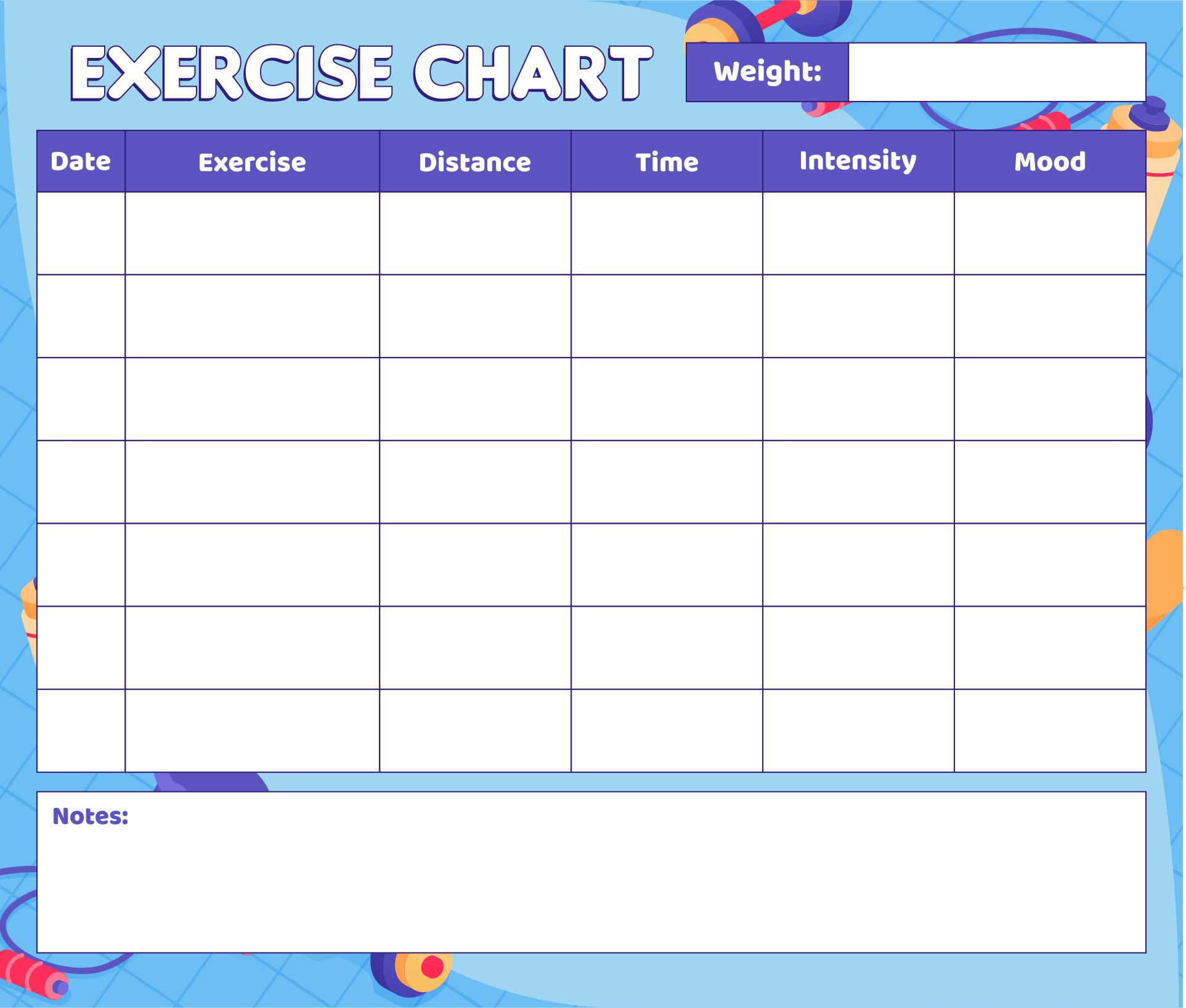 Best Free Printable Workout Charts Pdf For Free At Vrogue Co