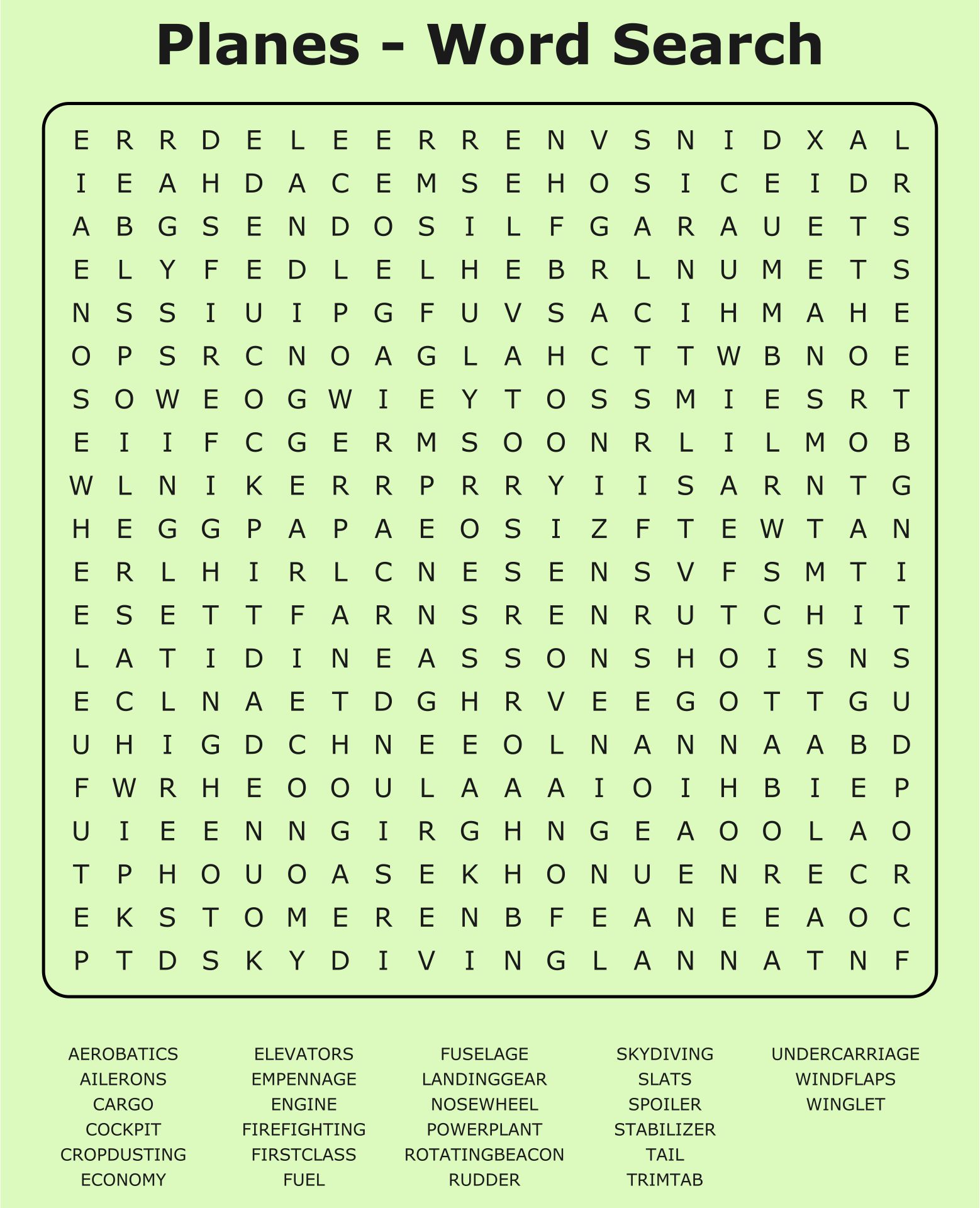 Extremely Difficult Word Search