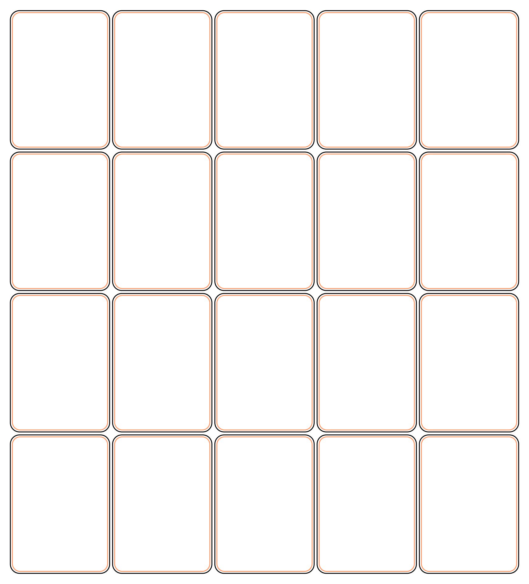 21 Best Blank Playing Card Printable Template For Word Intended For Template For Game Cards