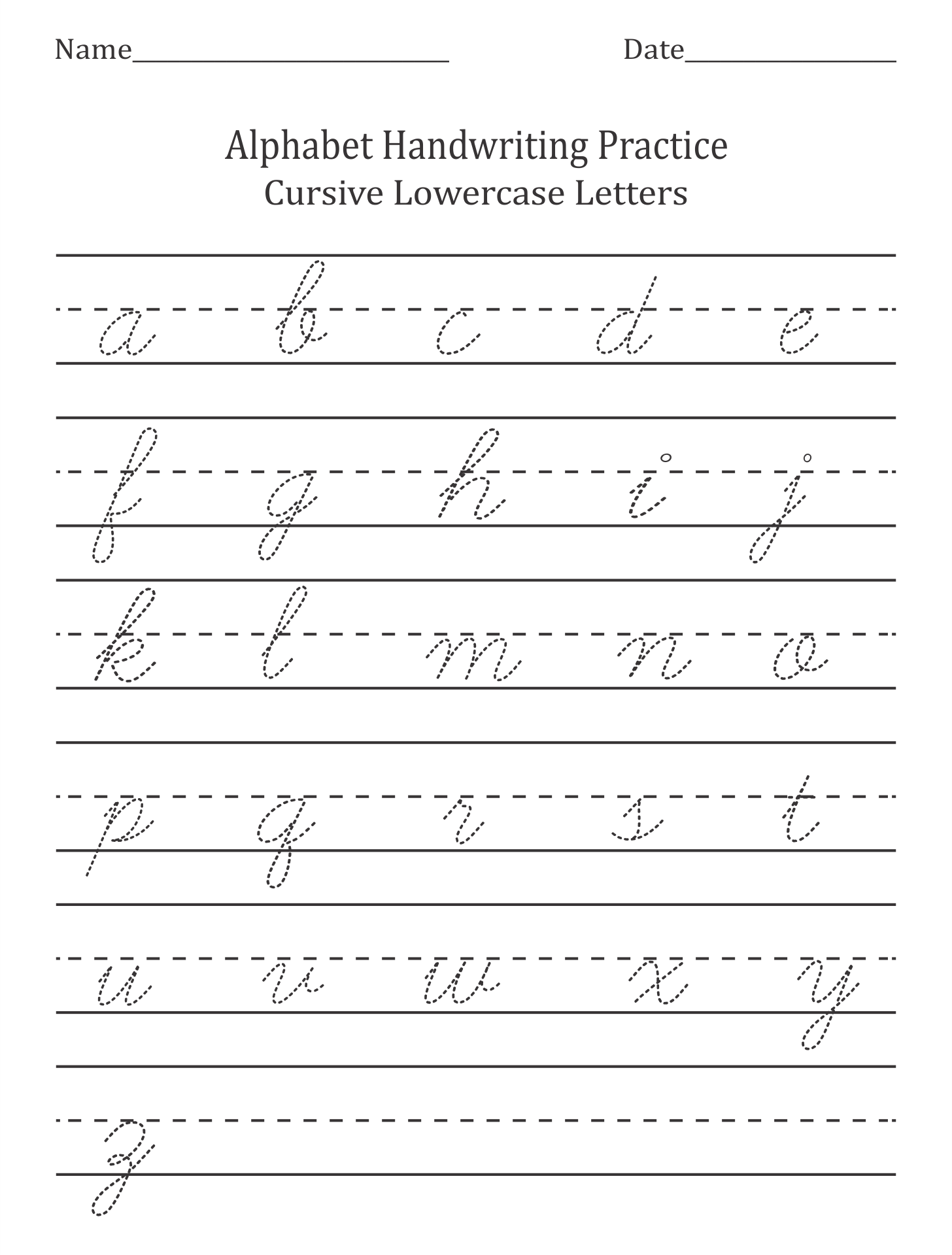 10 best blank cursive worksheets printable printablee com