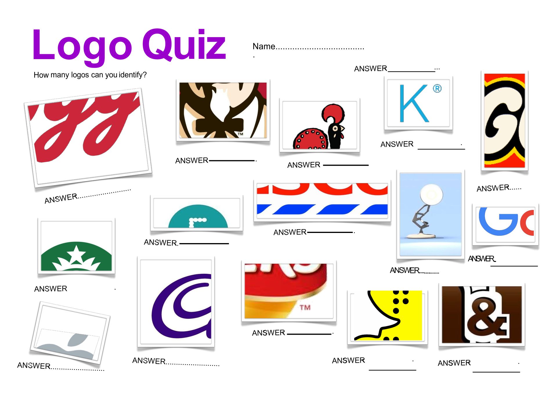 10 Best Logo Trivia Printable PDF for Free at Printablee