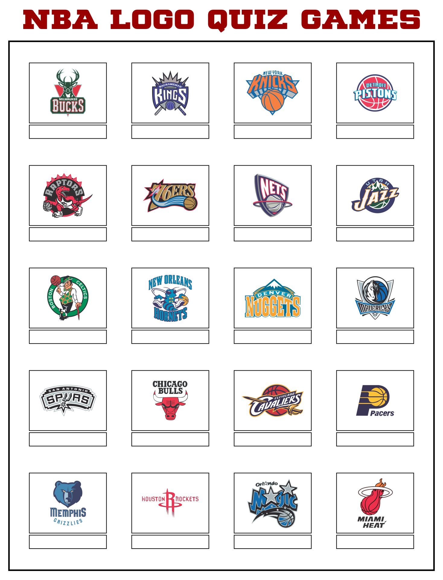 Name the Logo Quiz / Worksheet & Answers