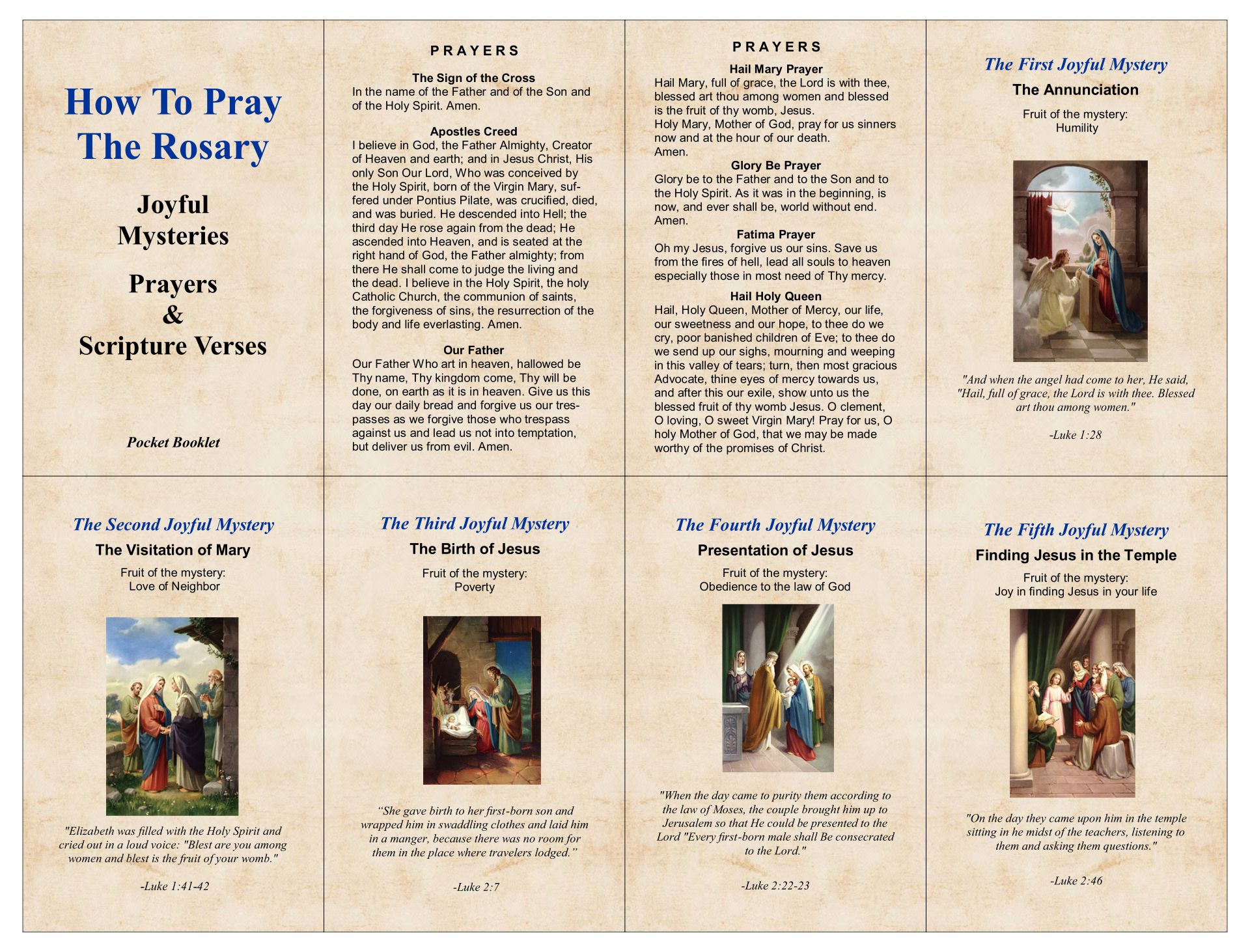 Rosary Booklet Printable