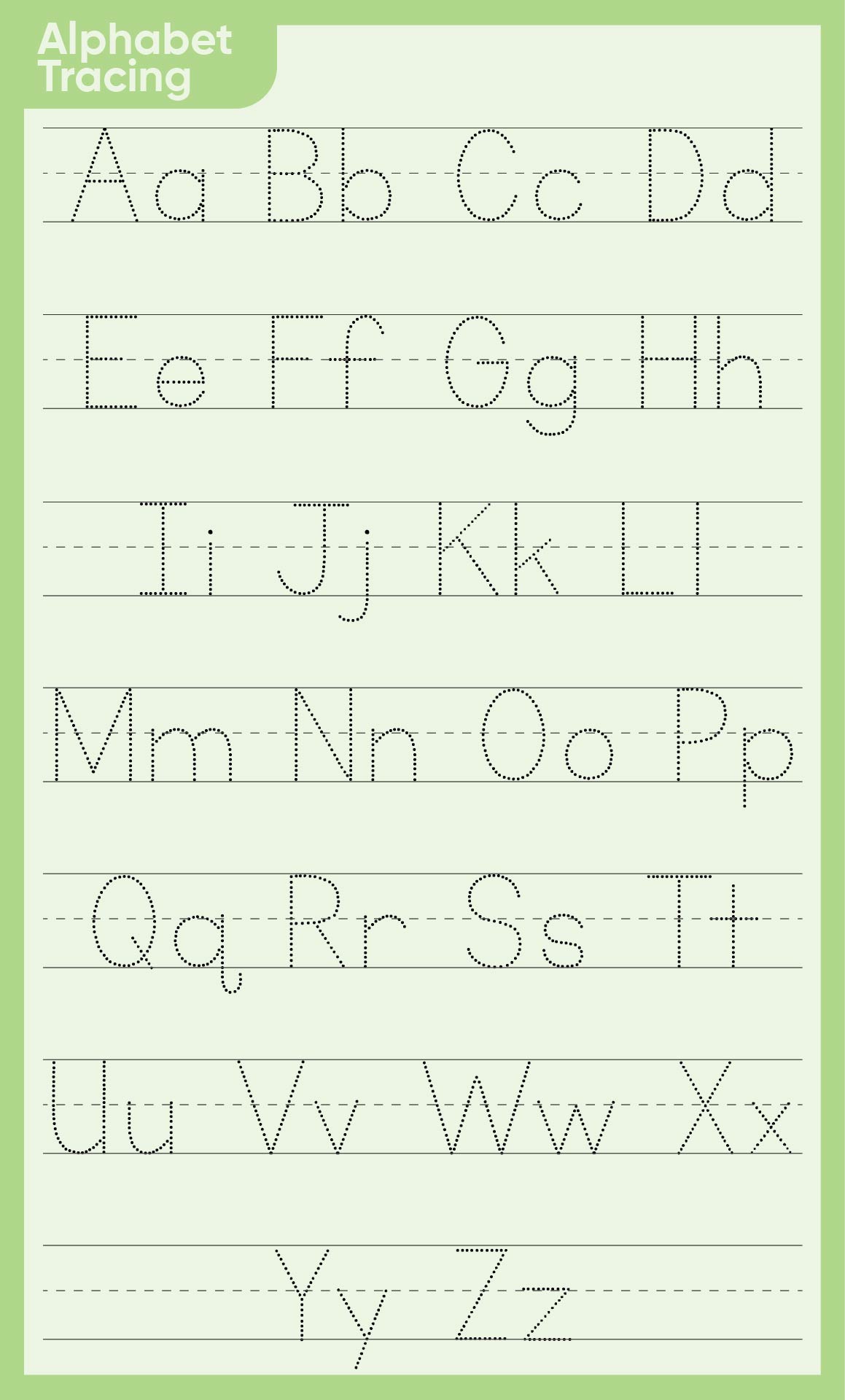 Alphabet Letter Tracing Sheets