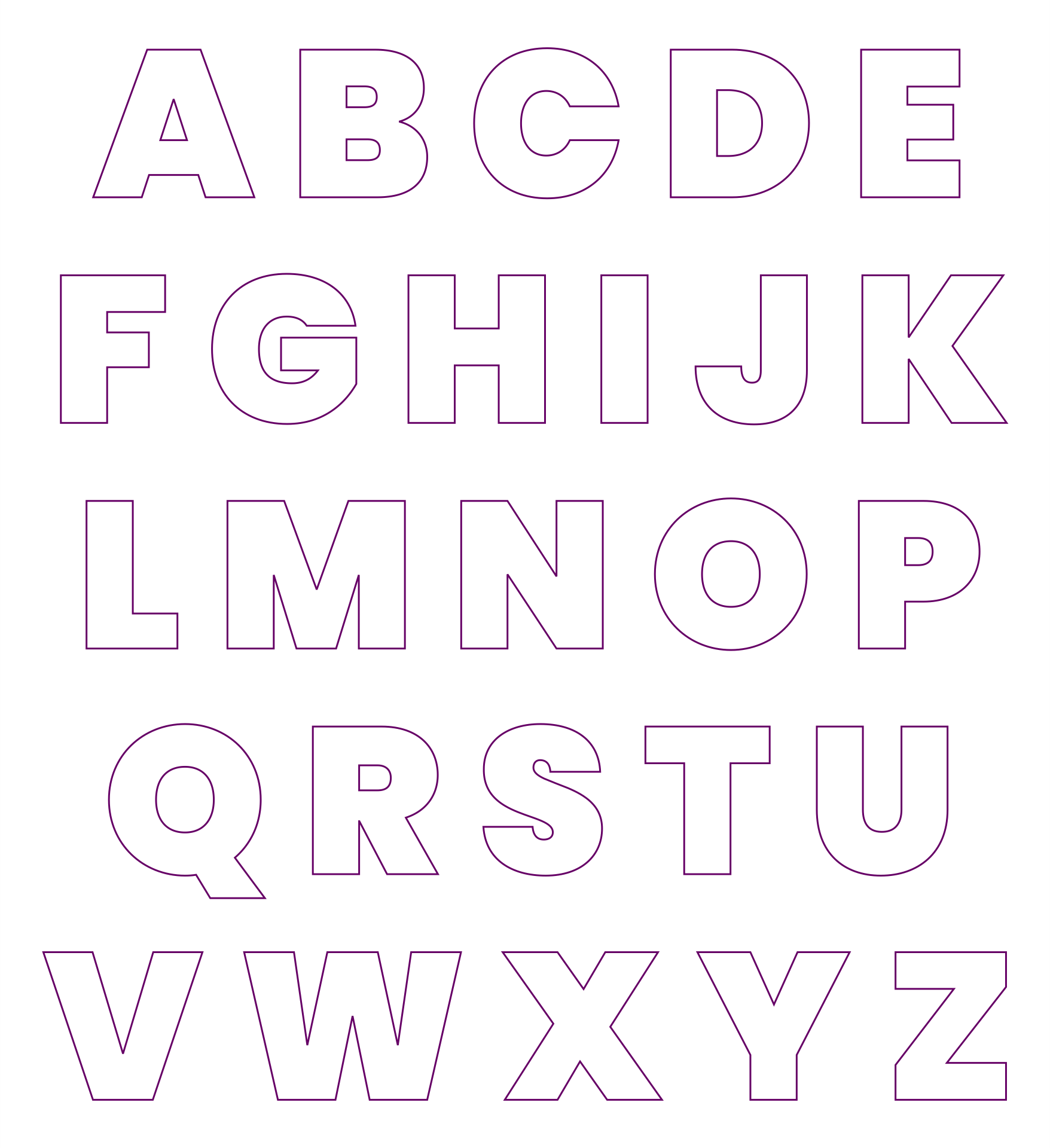 10 Best Big Printable Cut Out Letters Printablee Com