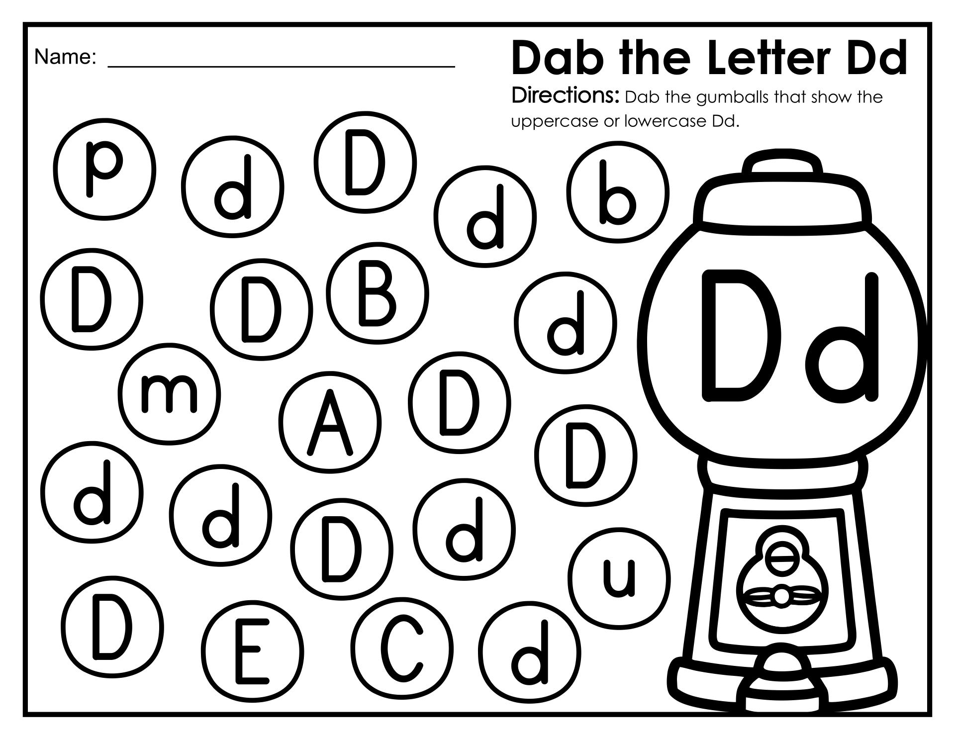 Bingo Dauber Letters Free